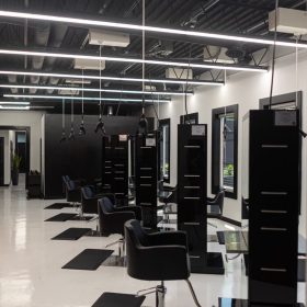Freestylist weightless dryers at The Capital Salon & Suites in Fayetteville, AR
